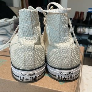 Converse All Star High top cream color size 10 textured